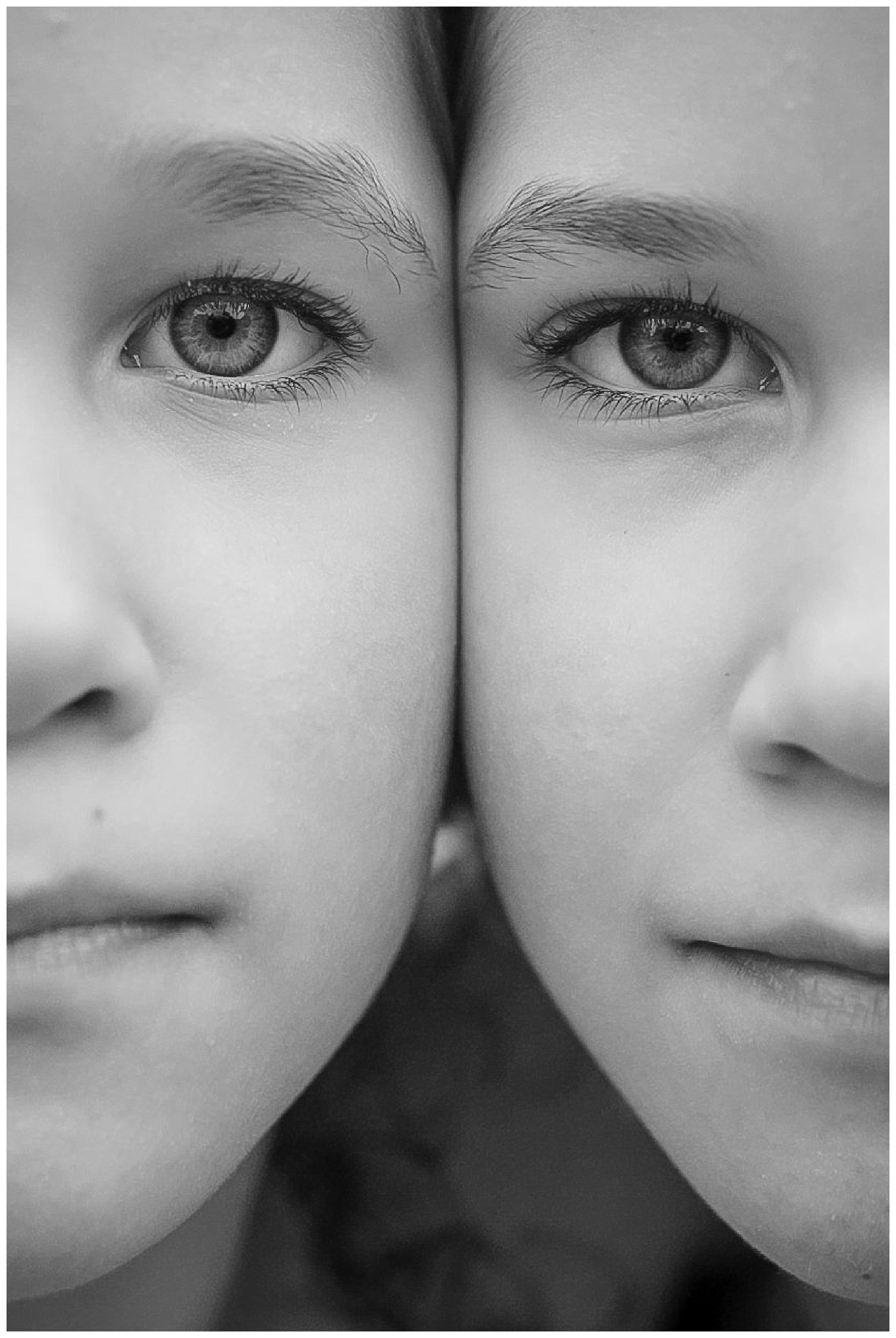 Osprey Village Family Session Close up of Fraternal Twins